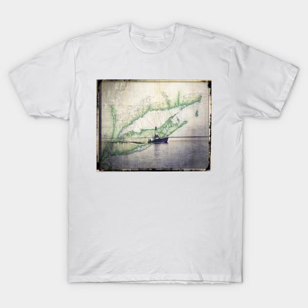 Sport Fishing Boat T-Shirt by Degroom